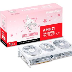 PowerColor Hellhound Sakura RX 7800 XT OC 16GB GDDR6 Graphics Card
