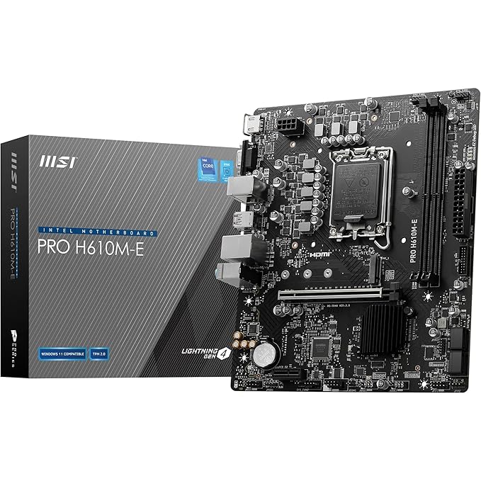 MSI MOTHERBOARD H610ME DDR4