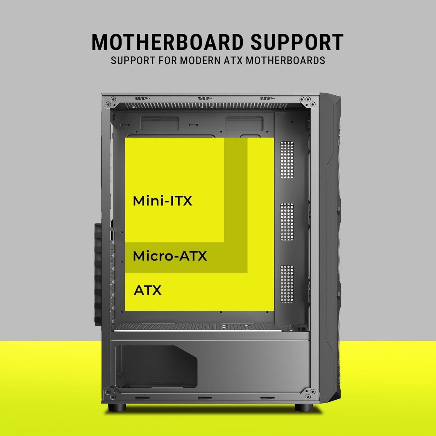 Ant Esports VM50 ARGB Mid-Tower Gaming Cabinet - Black - Image 5