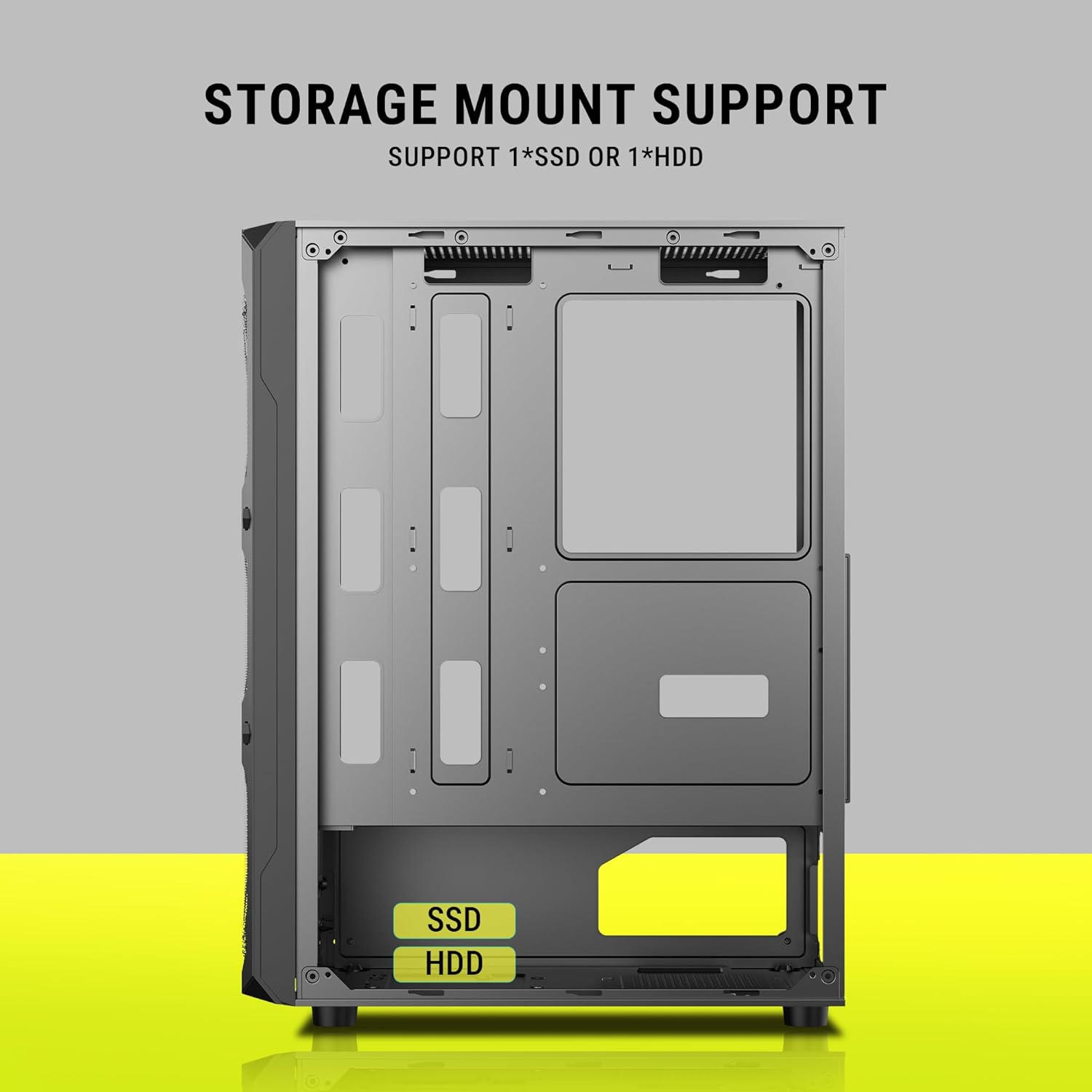 Ant Esports VM50 ARGB Mid-Tower Gaming Cabinet - Black - Image 6