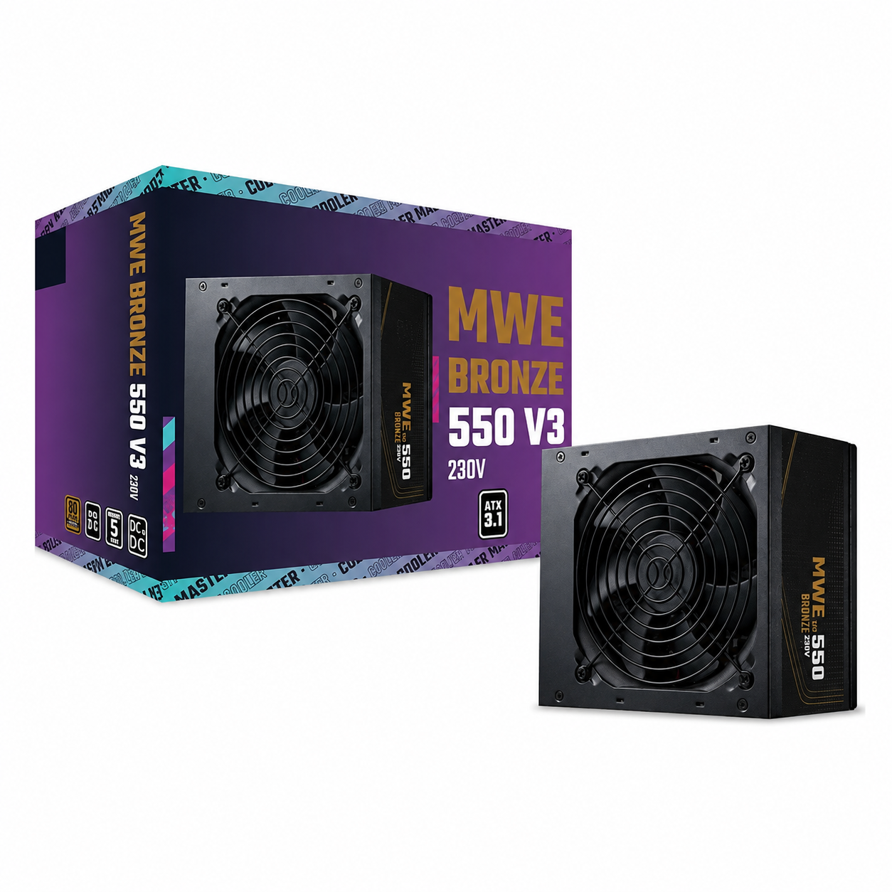 Cooler Master MWE 550 Watt V3 ATX 3.1 Bronze SMPS